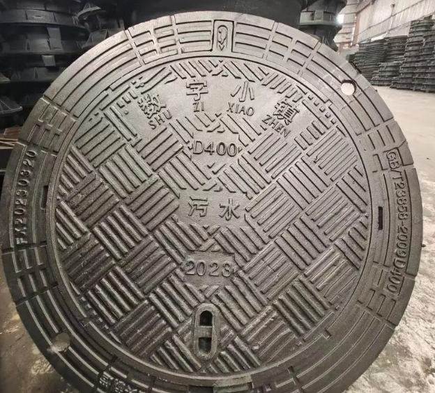 兴安球墨铸铁防沉降井盖展示